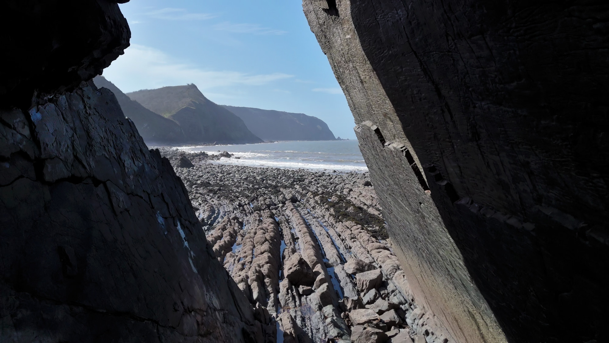 This photo is inside the left arch of blackchurch rock.