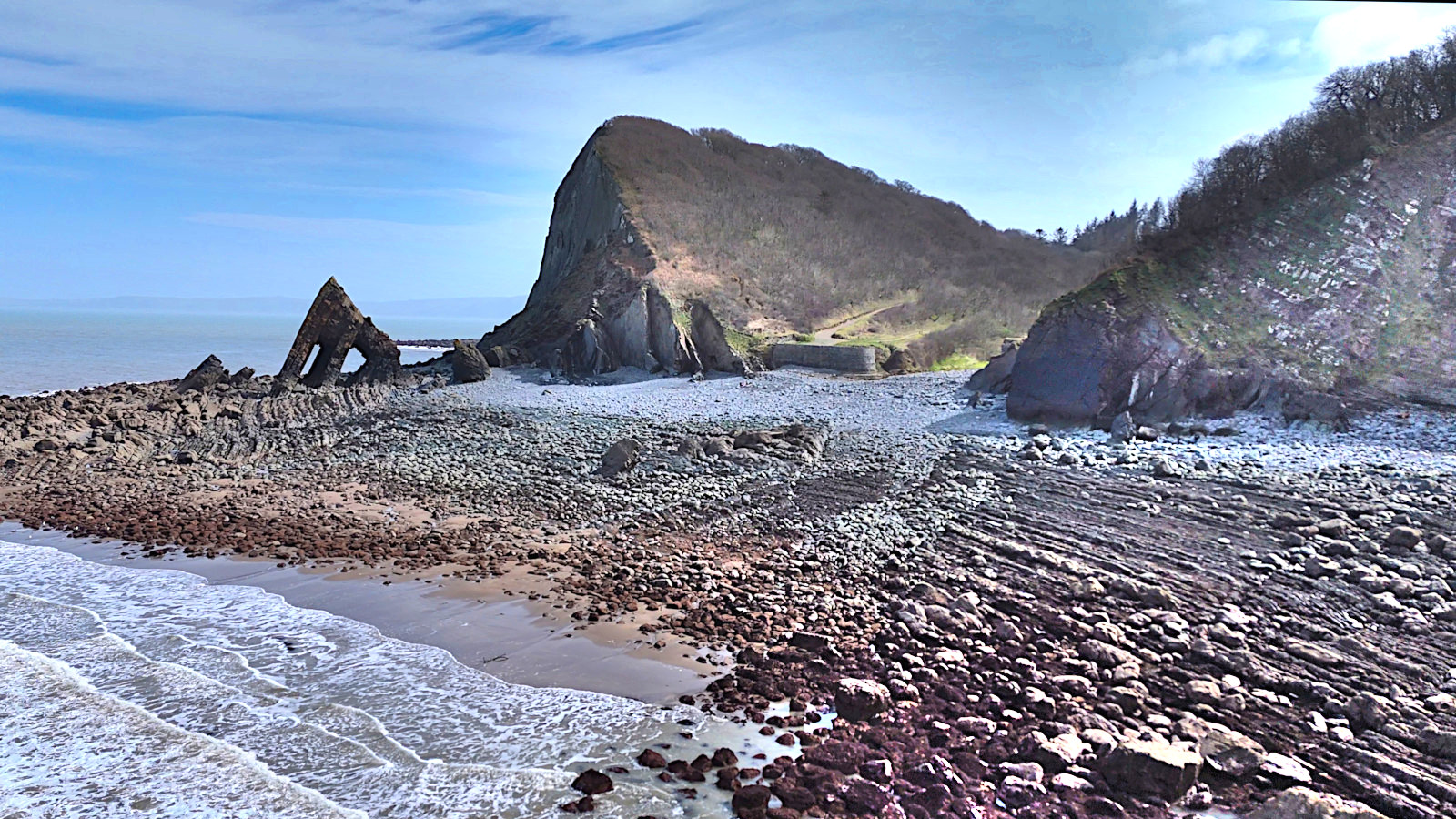 Mouthmill Beach from the sea